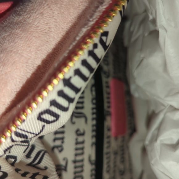 Juicy Couture Backpack Pink + Bag Charm Pouch Bling Y2K Rare Large Size NWT $99 - Picture 7 of 7